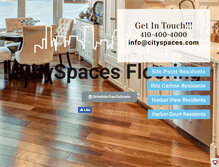 Tablet Screenshot of cityspacesflooring.com
